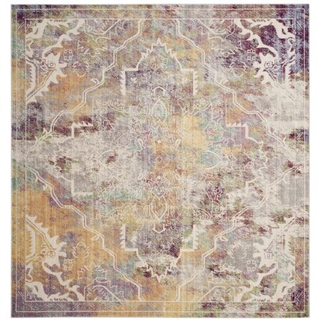 Safavieh 6 ft.-7 in. x 6 ft.-7 in. Mystique Power Loomed Square Area Rug, Multi MYS921M-7SQ